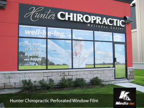 Ottawa Hunter Chiropractic Window Graphics
