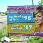 Ottawa Signs - Avalon Family Hair Center Portable Sign Banner