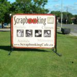 Ottawa Signs - Scrapbooking Cafe Portable Sign Banner